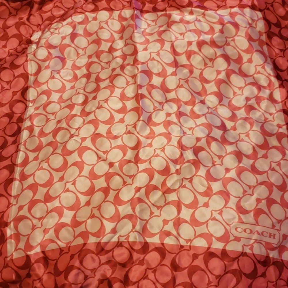 Coach silk scarf